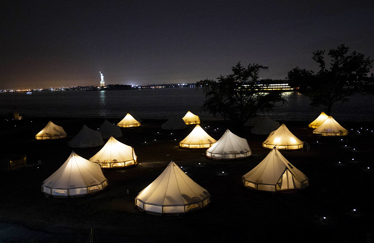 statua della libertà glamping